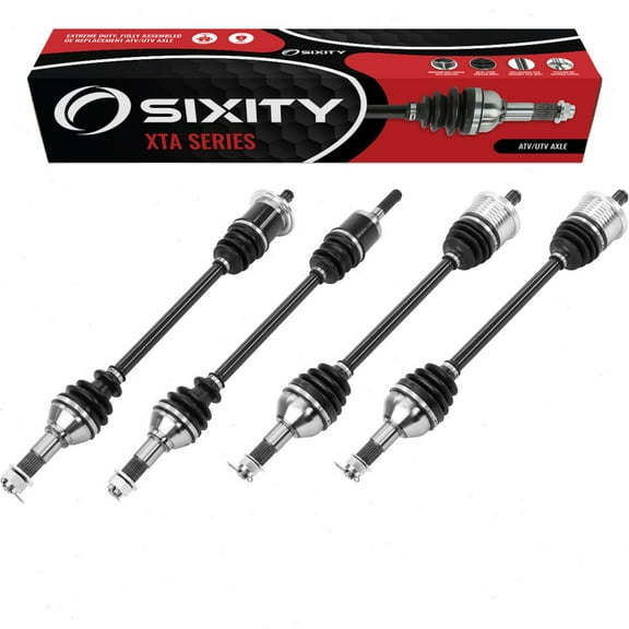 4 pc Sixity XTA Front Rear Left Right Axles compatible with Can-Am Maverick 1000R X xc DPS 2014-2015