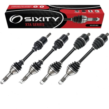 4 pc Sixity XTA Front Rear Left Right Axles compatible with Can-Am Maverick Trail 1000 DPS 1000R 800 800R 2018-2021