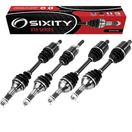 4 pc Sixity XTA Front Rear Left Right Axles compatible with Can-Am Renegade 1000 EFI X xc 800R 2012