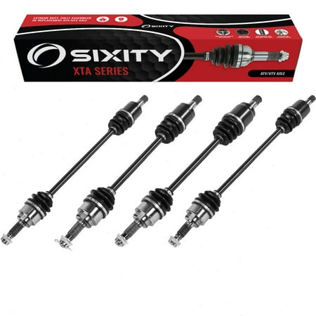 4 pc Sixity XTA Front Rear Left Right Axles compatible with Honda MUV700 Big Red 2009-2013