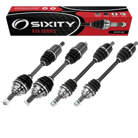 4 pc Sixity XTA Front Rear Left Right Axles compatible with Honda TRX650FA FourTrax Rincon TRX650FGA GPScape 2003-2004