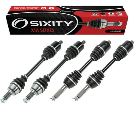 4 pc Sixity XTA Front Rear Left Right Axles compatible with Polaris RZR 570 EPS LE Trail Premium 2014-2021