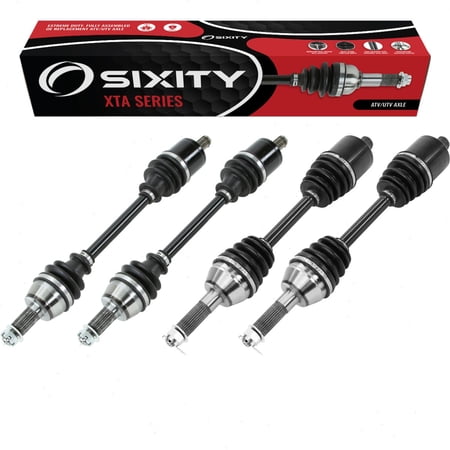 4 pc Sixity XTA Front Rear Left Right Axles compatible with Polaris Ranger RZR 570 EPS Trail LE Premium 2012-2021