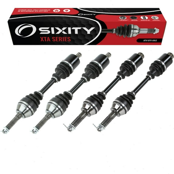 4 pc Sixity XTA Front Rear Left Right Axles compatible with Polaris Sportsman 800 EFI 2006
