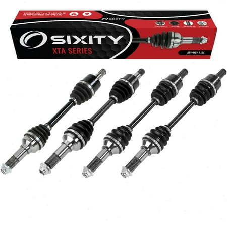 4 pc Sixity XTA Front Rear Left Right Axles compatible with Yamaha YFM450 Grizzly 4x4 Auto EPS 2011