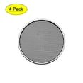 thumbnail image 1 of 4 pcs 1" Speaker Grill Mesh Decorative Circle Woofer Guard Protector Cover Audio Parts Silver, 1 of 5