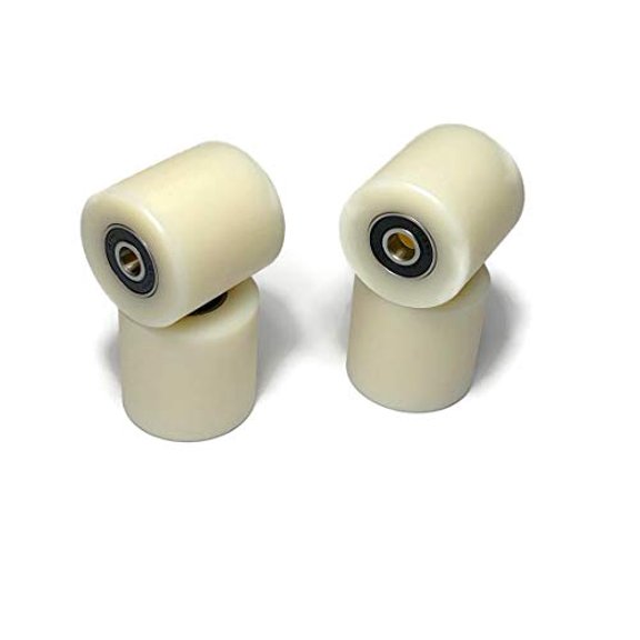 4 pcs 2 inch Nylon Roller Wheel with Bearings, CNC Guiding Wheel Flat Belt Idler (2in Diameter - 1.5in Wide - 1/2in Bearing)$$Tools & Hardware Other