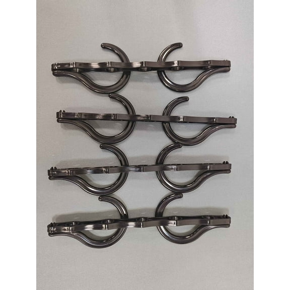 4 pcs 5 in 1 Space Saving Hangers,Rotatable Magic Hanger,Space Saving Plastic Hanger,Multifunctional Black Magic Hanger,for Wardrobe Closet