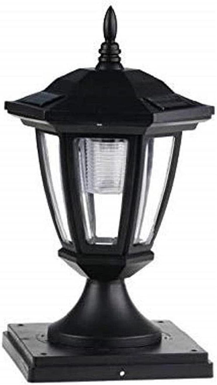 2-Pack Solar Hexagon Post Cap Lights – White LED For 6x6 Fence Posts