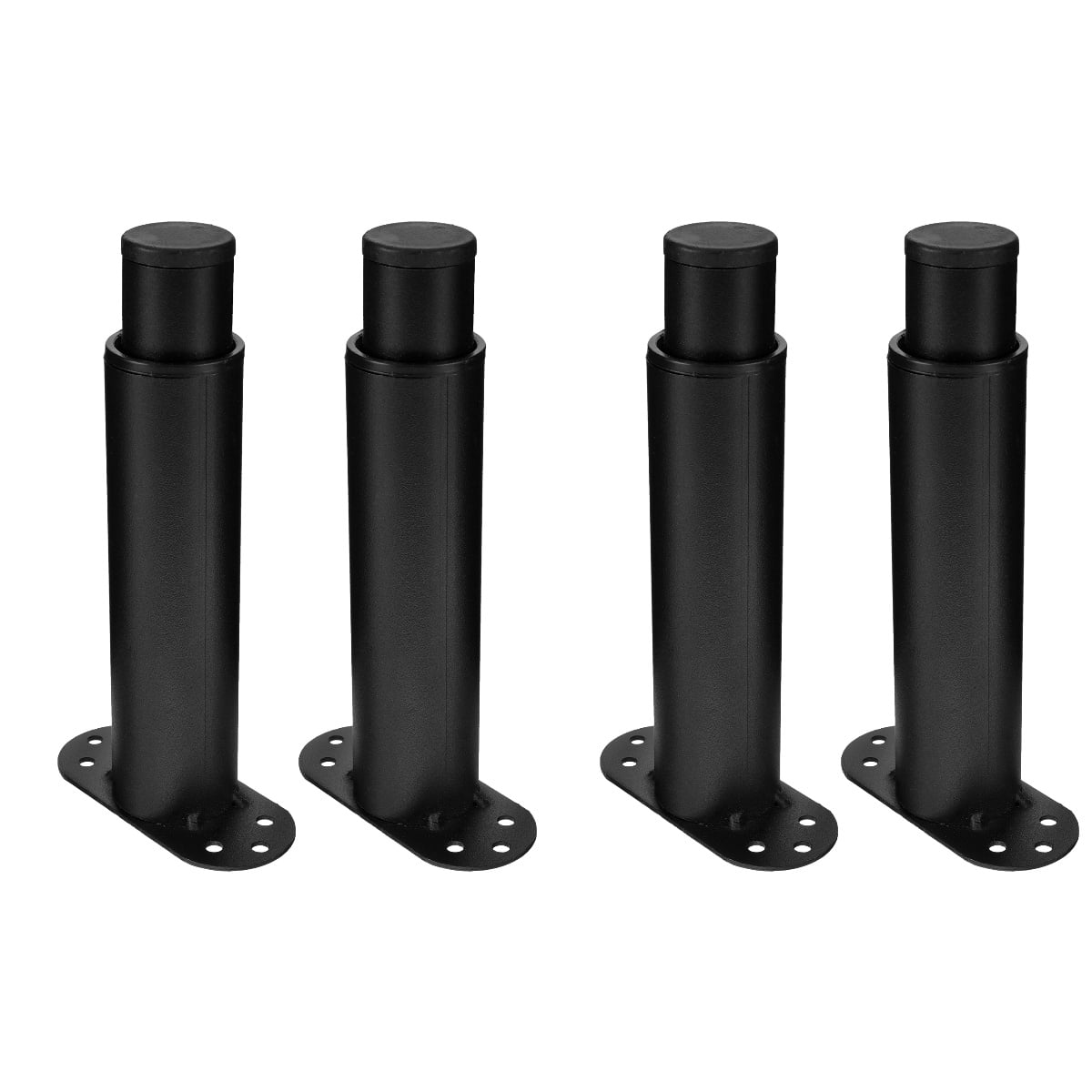 4 pcs Adjustable Height Bed Frame Legs Bed Center Support Legs Steel