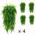 thumbnail image 1 of 4 pcs Artificial Hanging Plants- Fake Green Leaves Decoration, Faux Foliage Greenery Home Decor, 1 of 9
