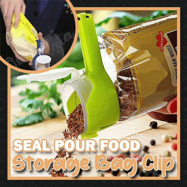 12 Food Bag Clips Reusable Tie Plastic Storage Sealing Fridge Freezer Fresh