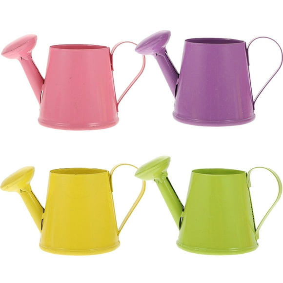 4 pcs Children Garden Watering Can Kids Metal Watering Can Mini Watering Kettle