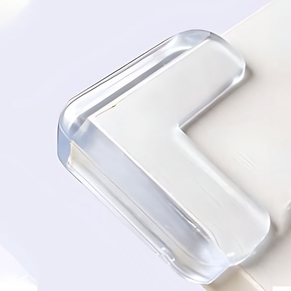 4 pcs Clear Corner Protectors for Furniture Edge Safety, Transparent Bumper Guards for Table Desk Countertop, proof Home Office Corner Cushion Pads, Anti-Crash Impact Protection Stickers