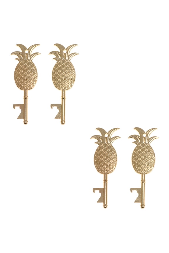 4-Piece Keychain Bottle Opener Set for Home Bar, Party, and Business Client Use