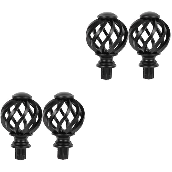 4 pcs Curtain Pole Ends Curtain Rod Decorative Ends Curtain Pole Finials