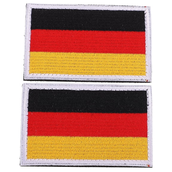4 Pcs Embroidered National Flag Patches with Adhesive Backing for Clothes, Jackets, Hats, and Bags