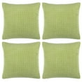 thumbnail image 1 of 4-pcs Decoratiove Throw Cushion Pillow Covers Light Green 20"x20", 1 of 8