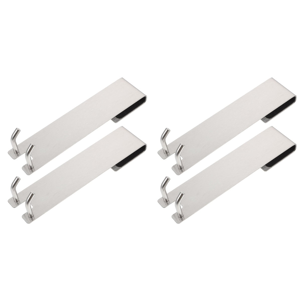 4 pcs Glass Door Hanging Hook Shower Squeegee Hooks Punch Free Storage Hook for Home