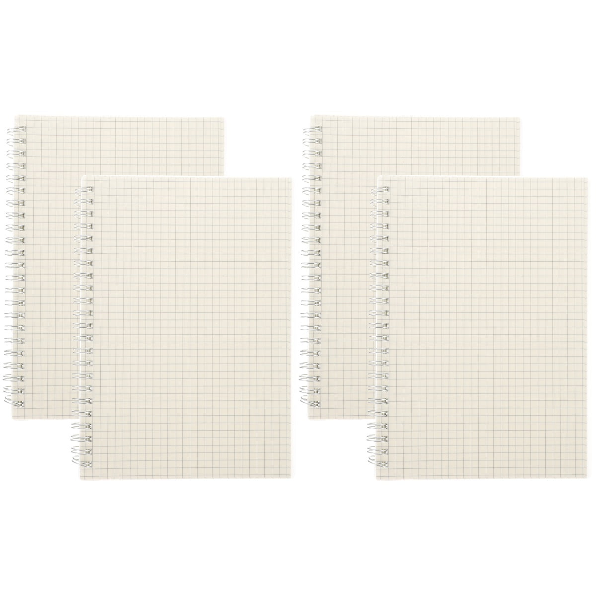 WYN 4 pcs Graph Paper Spiral Notebooks Math Engineering Grid Journal