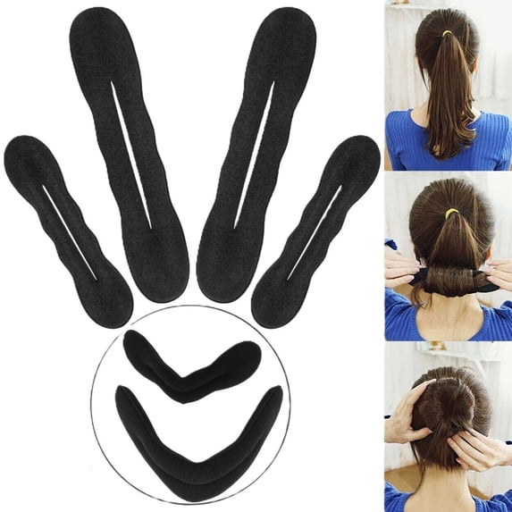 4 pcs Hair Donut Bun Maker Magic Styling French Chignon Ballet Sock Updo DIY Tool