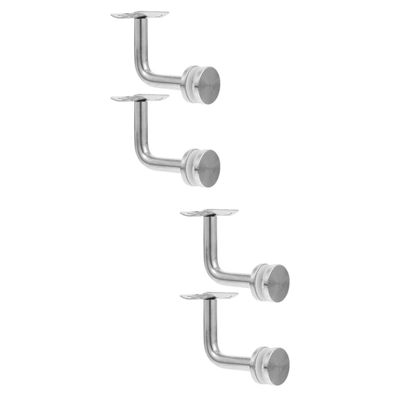 CIMAXIC Banister Rail Support Stainless Steel Silver Durable Wall Mounted 4Pcs