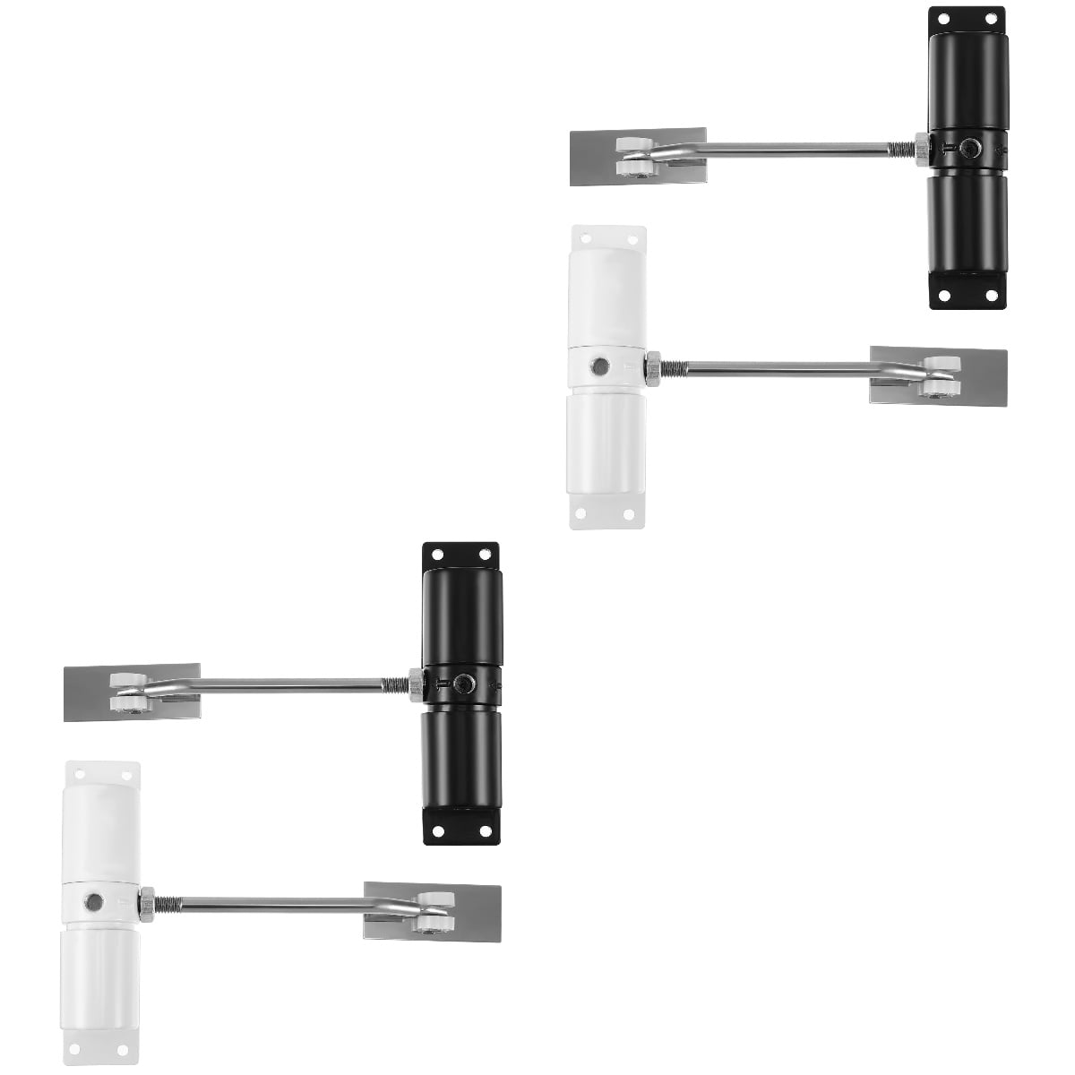 4 pcs Heavy Duty Door Spring Closer Aluminium Alloy Door Self Closer ...