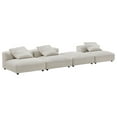 thumbnail image 1 of 4 pcs Modular Sofa Sectional, Brown, Fabric, Living Room Lounge Cafe Lobby Hospitality Restaurant, Modern Contemporary, HB37427, 1 of 12