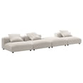 thumbnail image 1 of 4 pcs Modular Sofa Sectional, Gray, Fabric, Living Room Lounge Cafe Lobby Hospitality Restaurant, Modern Contemporary, HB37431, 1 of 12
