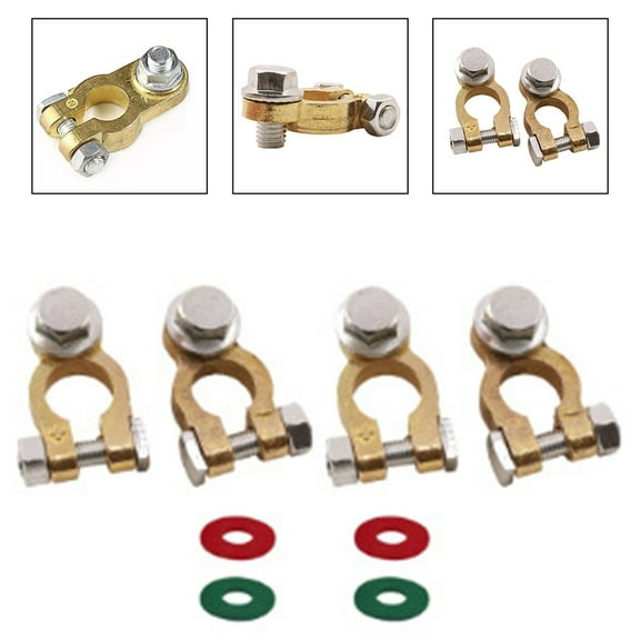 4 pcs Pure copper Quick Release Battery Clamps for Cars Trucks Boats Motorhomes