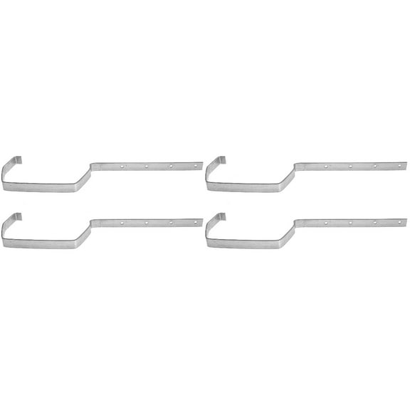 FENGGUIQU Durable Silver Iron Gutter Holder for Efficient Drainage 4Pcs
