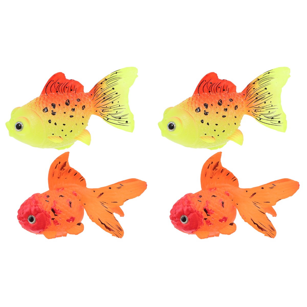 11cm Fake Fish Tank Decor 4 Pcs Artificial Koi Fish Aquarium Fish ...