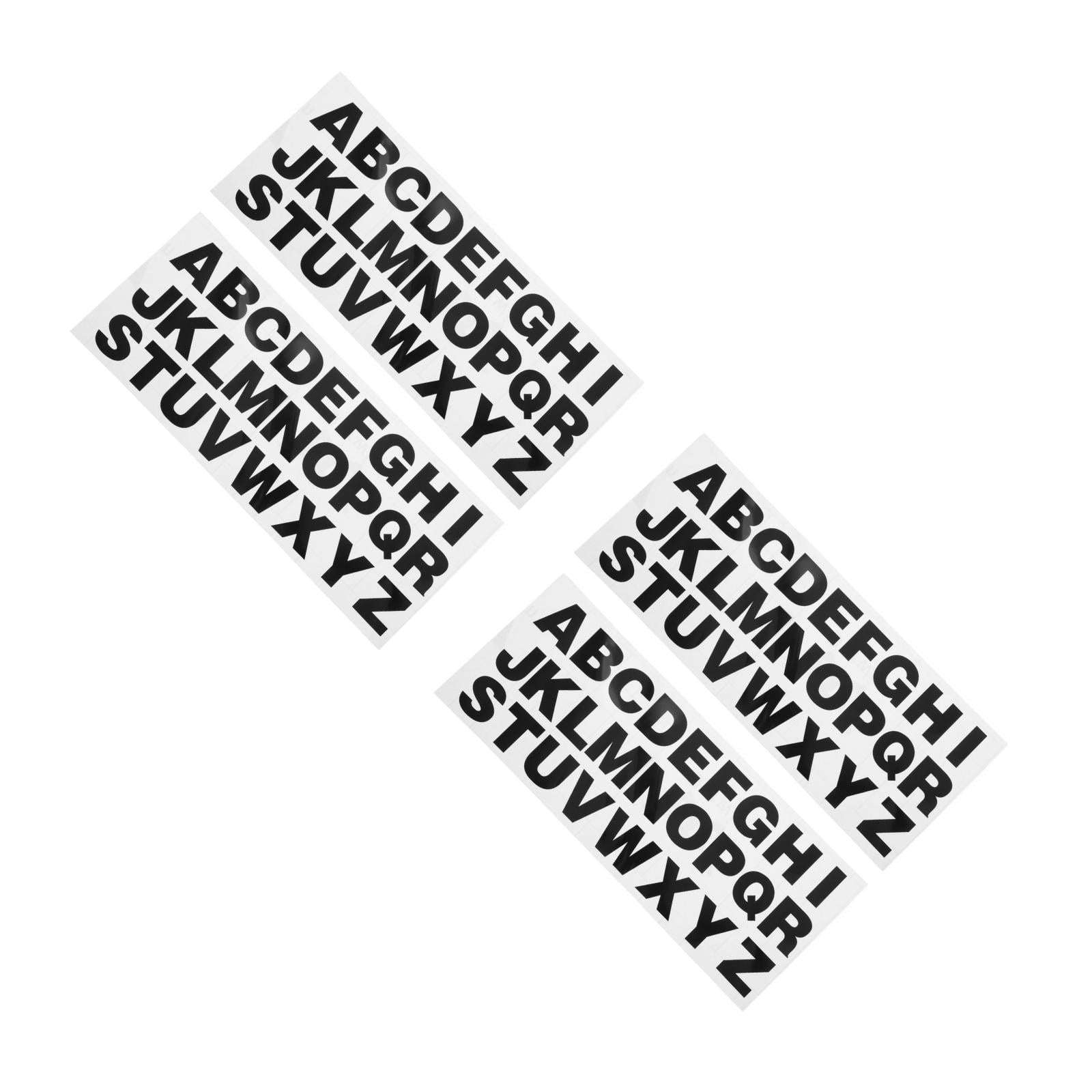 4 pcs Reflective Alphabet Stickers Cars Motorcycles Reflective Pvc ...