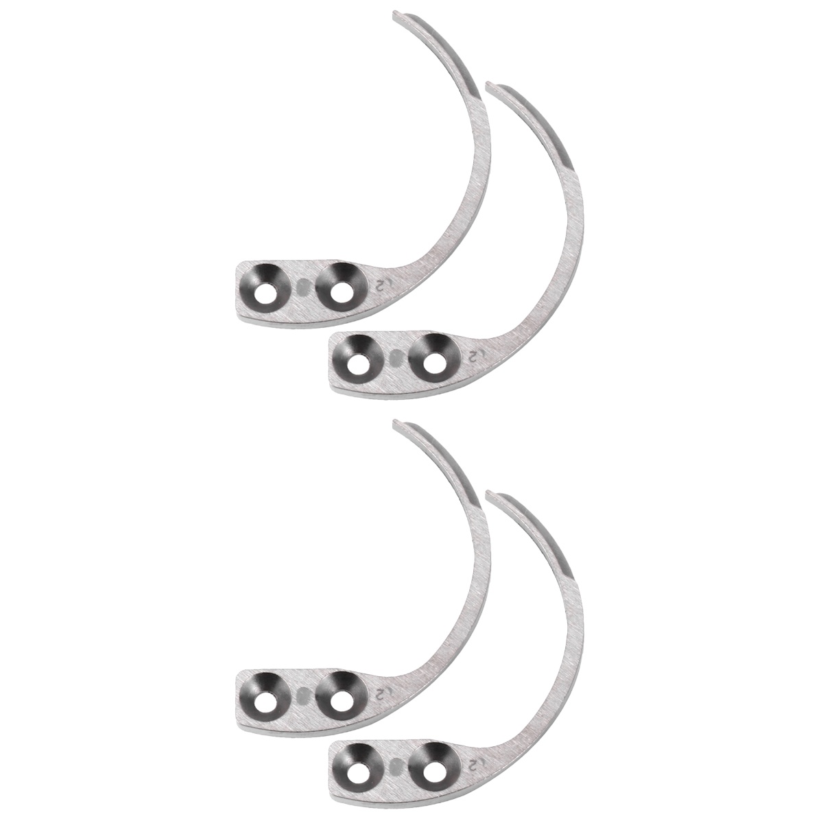 4 pcs Security Tag Remover Security Slipper Tool Alarm Key Hook