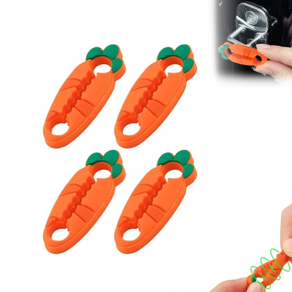 4 pcs Silicone Door Lock Protector Pads, Car Door Edge Guards, Anti-Collision Shock Absorber Noise Reduction Cushion for Vehicle Interior Accessories, Auto Door Gap Filler Protective Silicone Pad