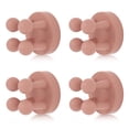 thumbnail image 1 of 4 pcs Silicone Toothbrush Holder Multi-Function Hook Waterproof self Adhesive Single Toothbrush Hook Plug Holder for Wall for Hanging Bathroom Kitchen Living Room Office, 1 of 7