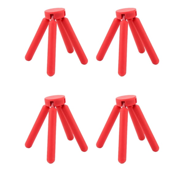 STRANDCHIC Foldable Red Silicone Trivets for Hot Pots, Dishes, and Kitchen Use