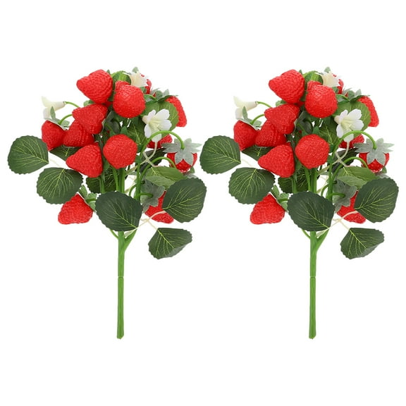 KALLORY Artificial Fruit Decor for Office Desk, Small Multi-Color Fake Plants, PVC Material, Perfect and Home Decoration