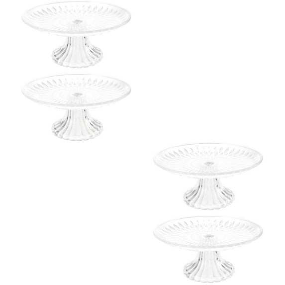 4 pcs Snack Pallet Cake Pallet Bread Cookie Plate Afternoon Tea Tray High Based Tray