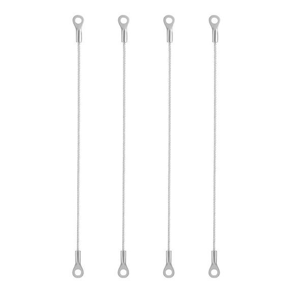 4 pcs Stainless Steel Cabinet Door Restraint Cable 200mm Nylon Coated Wire Rope Hinge Limiter Adjustable Angle Stop for Kitchen