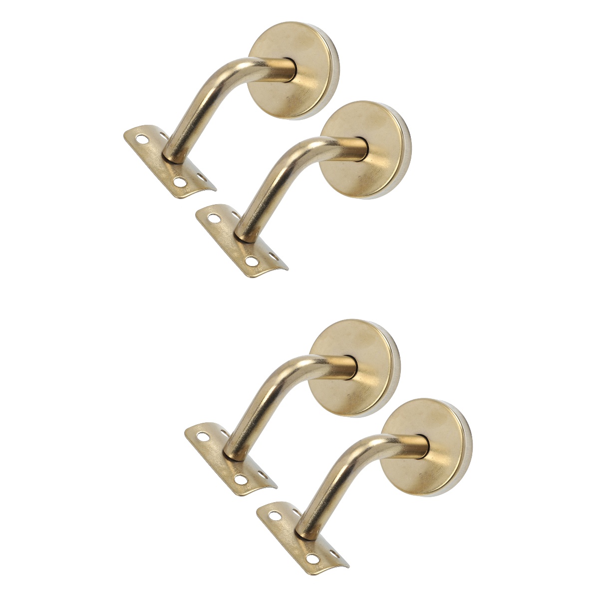 4 pcs Stainless Steel Wall Mounted Stair Handrail Bracket Banister Rail Support
