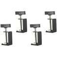 thumbnail image 1 of ifundom Desk Mounting Clamp Stainless Steel Universal Design for Office Use 4 Pieces and Easy to Install, 1 of 6