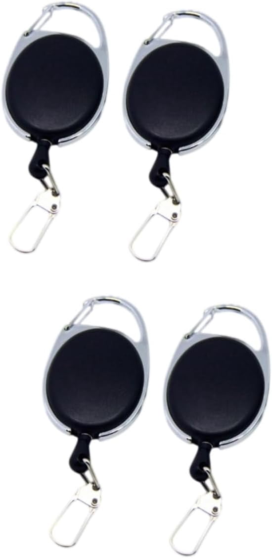 4 pcs The Office Keychain Retractable Key Holder Glasses Keychain Badge ...