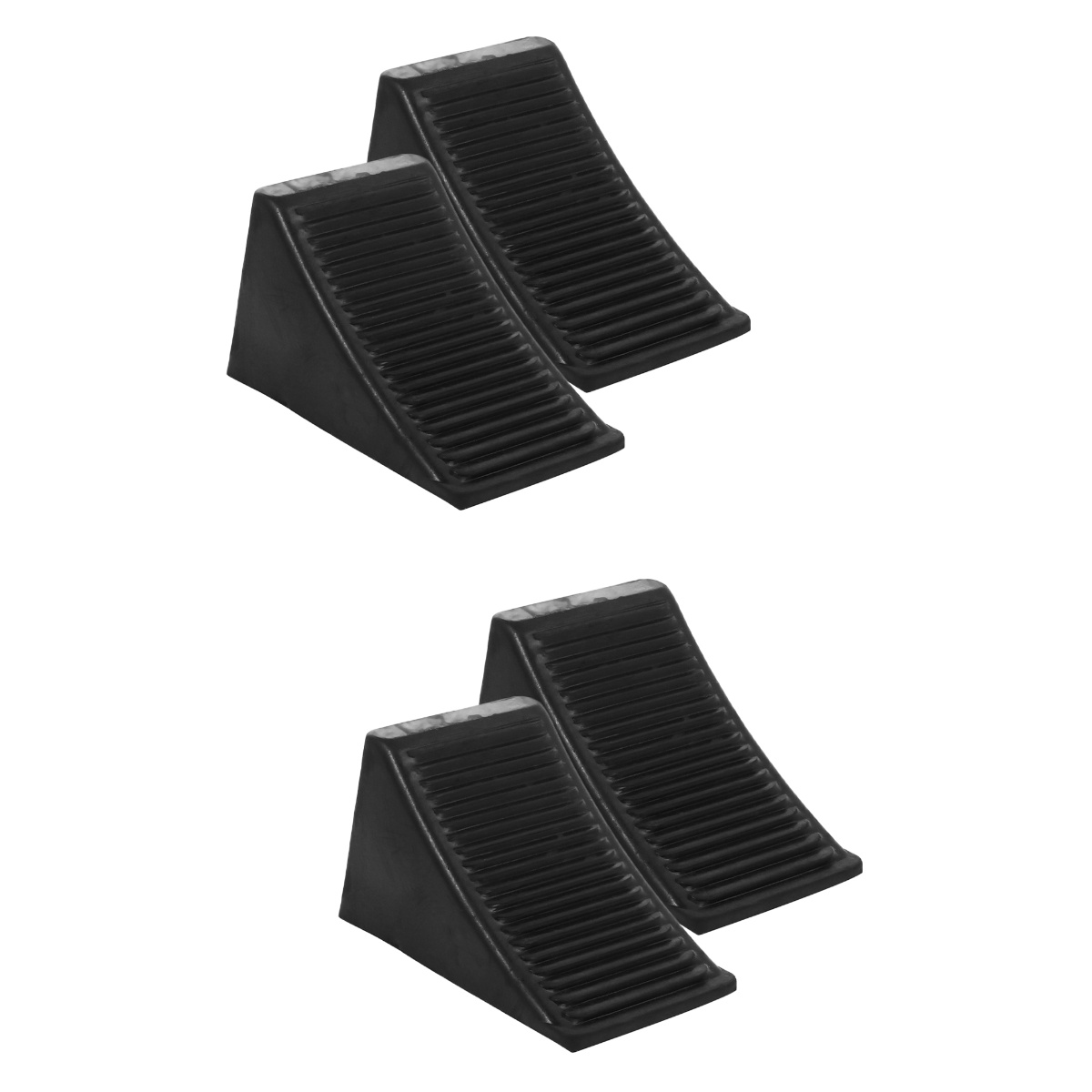 4 pcs Trailer Wheel Chocks Trailer Chocks Rubber Wedge Motorcycle RV