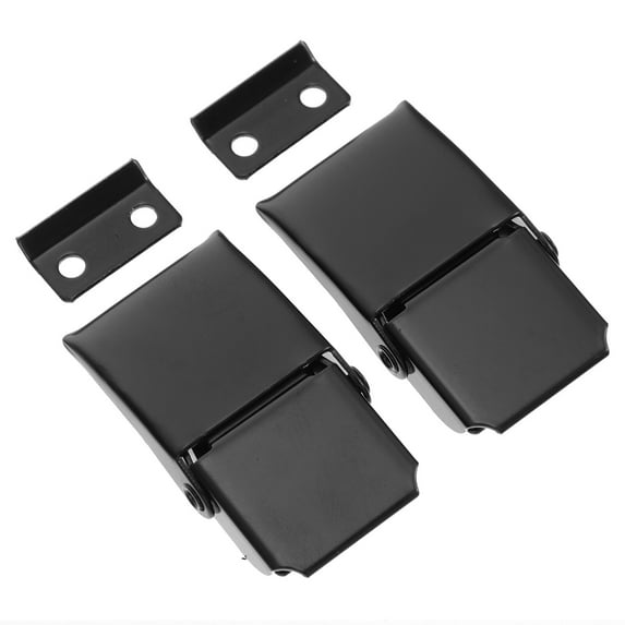 ifundom Loaded Hasp Black Stainless Steel Toggle Latch for Home Security