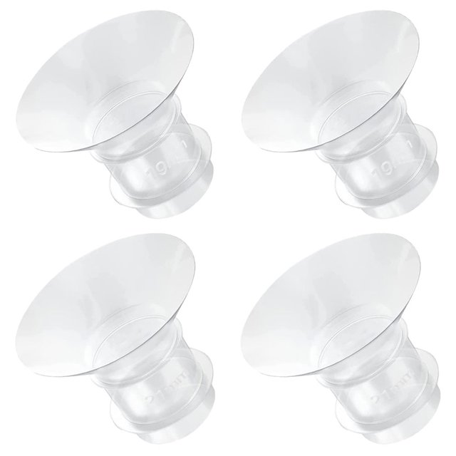 4 pcs Wearable Breast Pump Flange Inserts Mom Cozy Silicone Flange