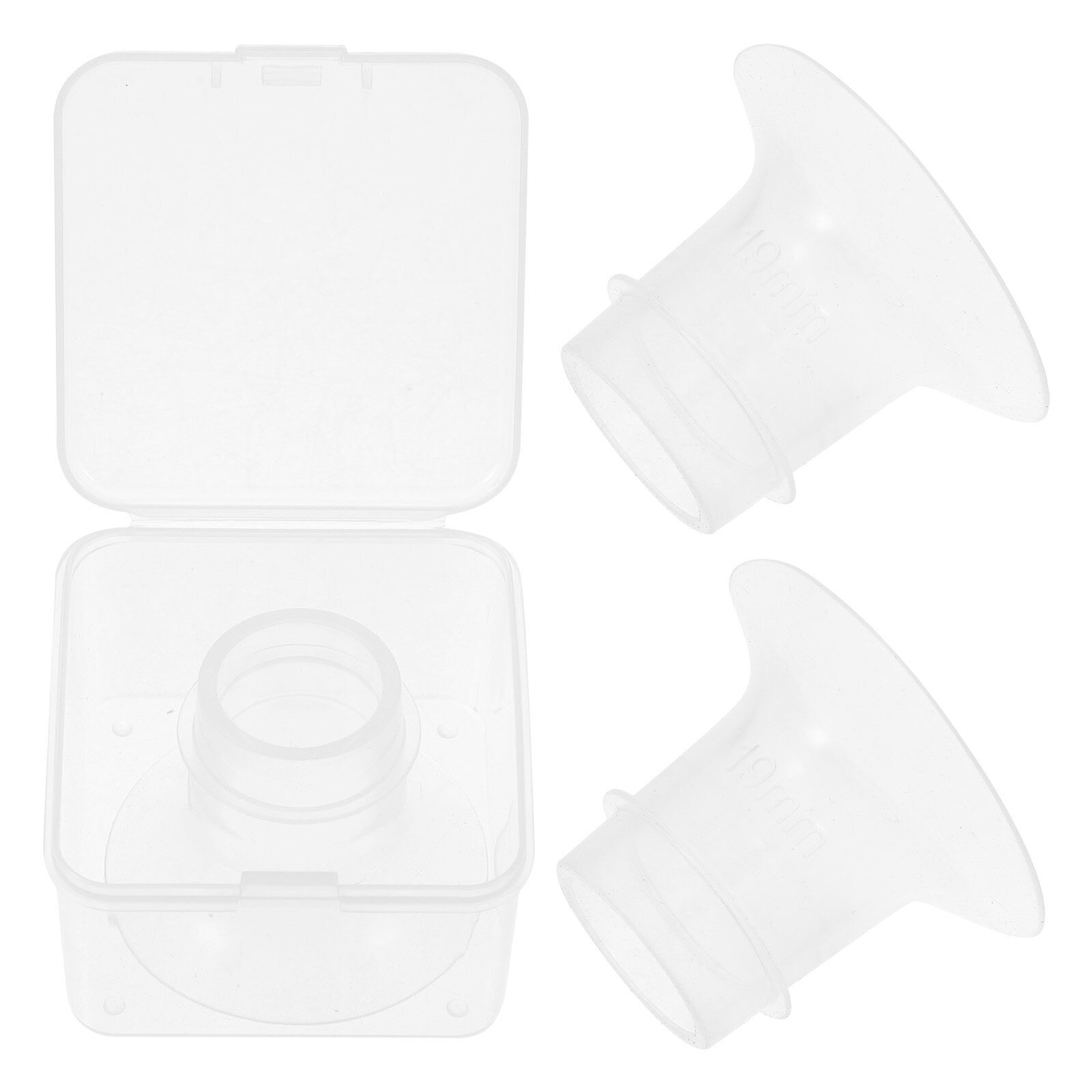 4 pcs Wearable Breast Pump Flange Inserts Mom Cozy Silicone Flange