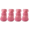 thumbnail image 1 of 4 pcs/set Outdoor for Small Dog, Cats Autumn, Winter Keeping Warm Dog Supplies Pet Shoes Dog Snow Boots Skidproof Sneakers PINK 3, 1 of 8