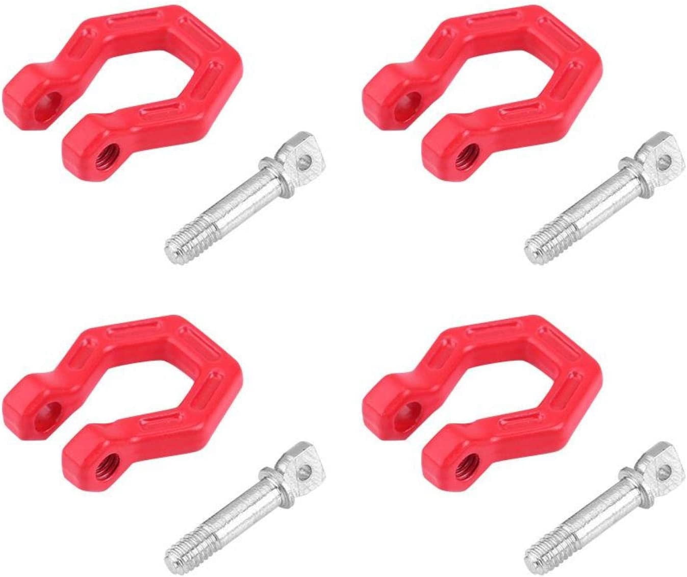 8PCS Boucles De Remorquage Pour Voiture RC - En Métal, Accessoire De Remorquage Pour Modèles Réduits Crawler