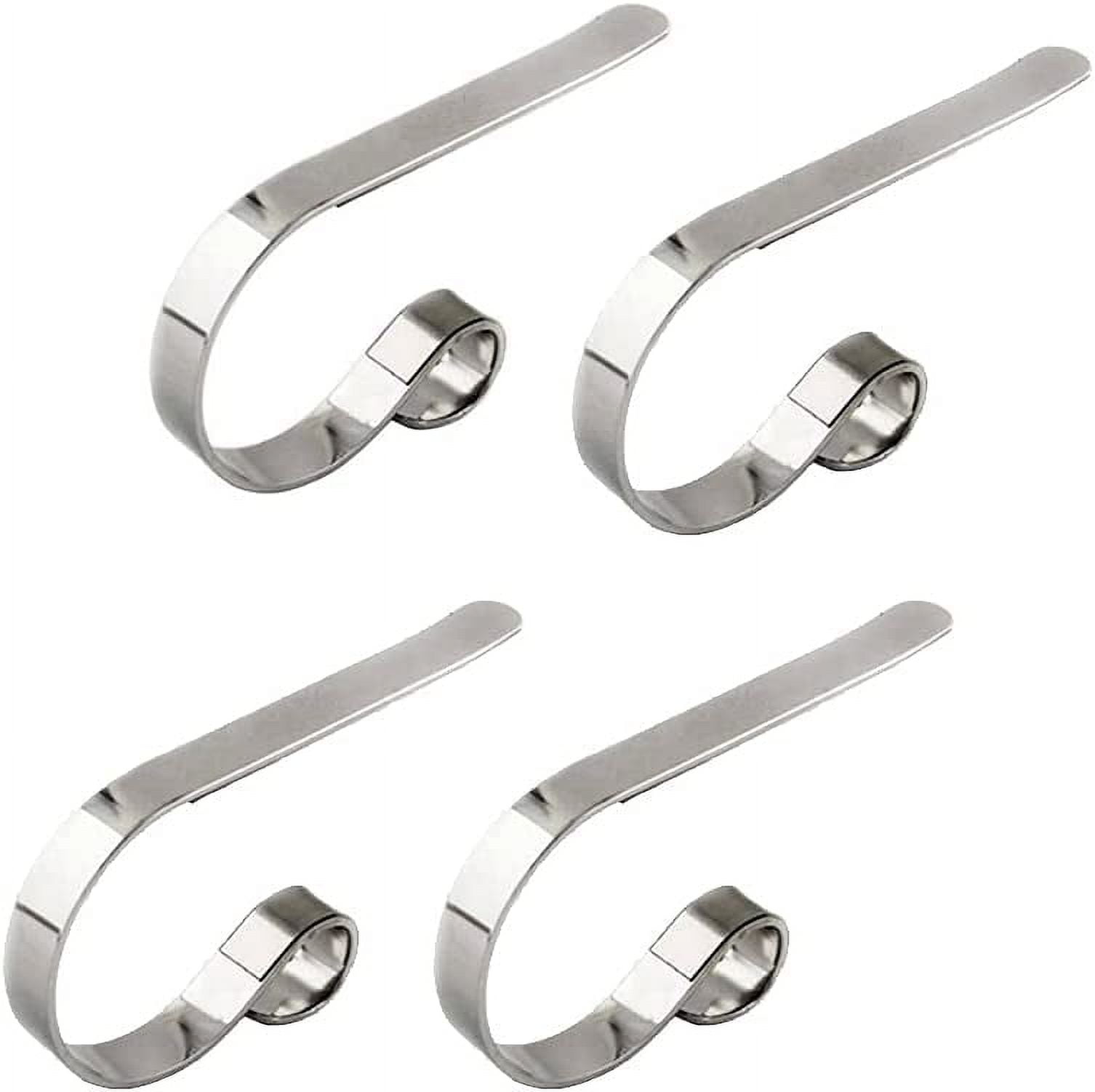 4piece Christmas Stocking Rack, Mantel/Fireplace Hook/Hanger Metal